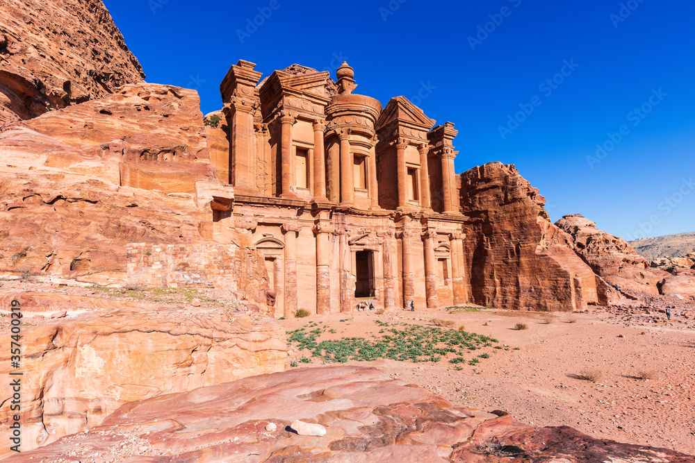 Petra, Jordan. El Deir (The Monastery) in Petra, the capital of the ancient Nabatean Kingdom.