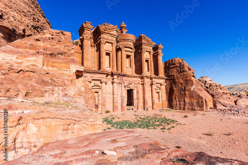 Petra, Jordan. El Deir (The Monastery) in Petra, the capital of the ancient Nabatean Kingdom.