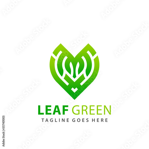 Abstract Monogram Leaf Green Logo Design Premium Vector Illustration Free Download Abstract Monogram Leaf Green Logo Design Premium Vector Illustration - GFXLoad