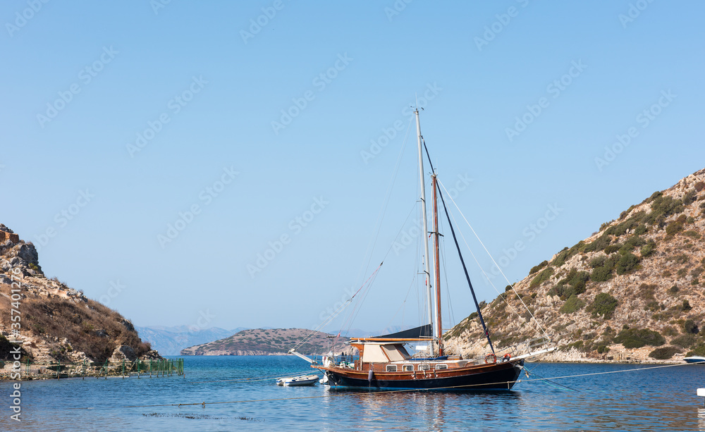 Gumusluk, a seaside village and fishing port in Bodrum. Mugla, Turkey. Gumusluk, a seaside village and fishing port in Bodrum. Mugla, Turkey.