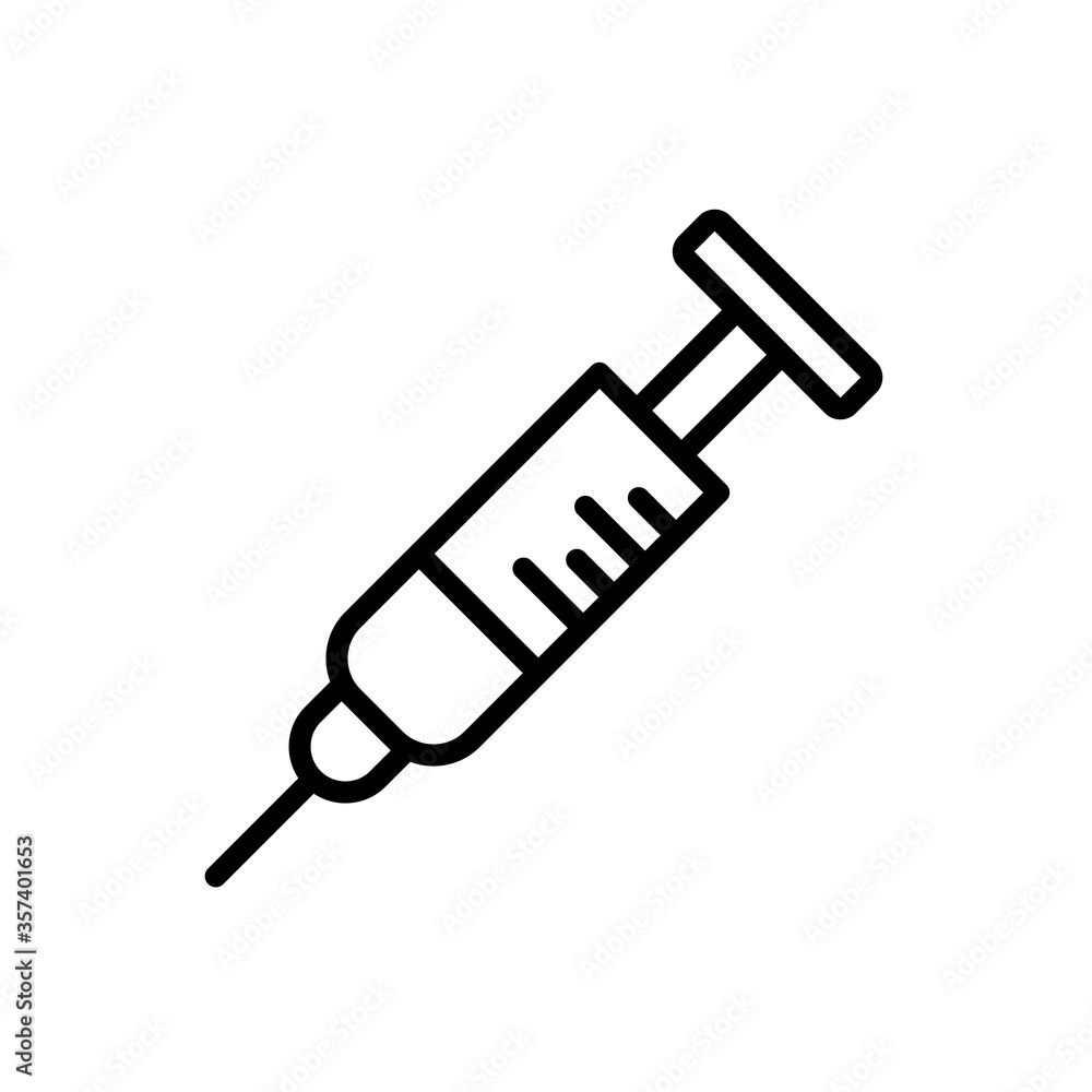 Syringe Medical Icon Vector Illustration Syringe Medical Icon Vector Illustration