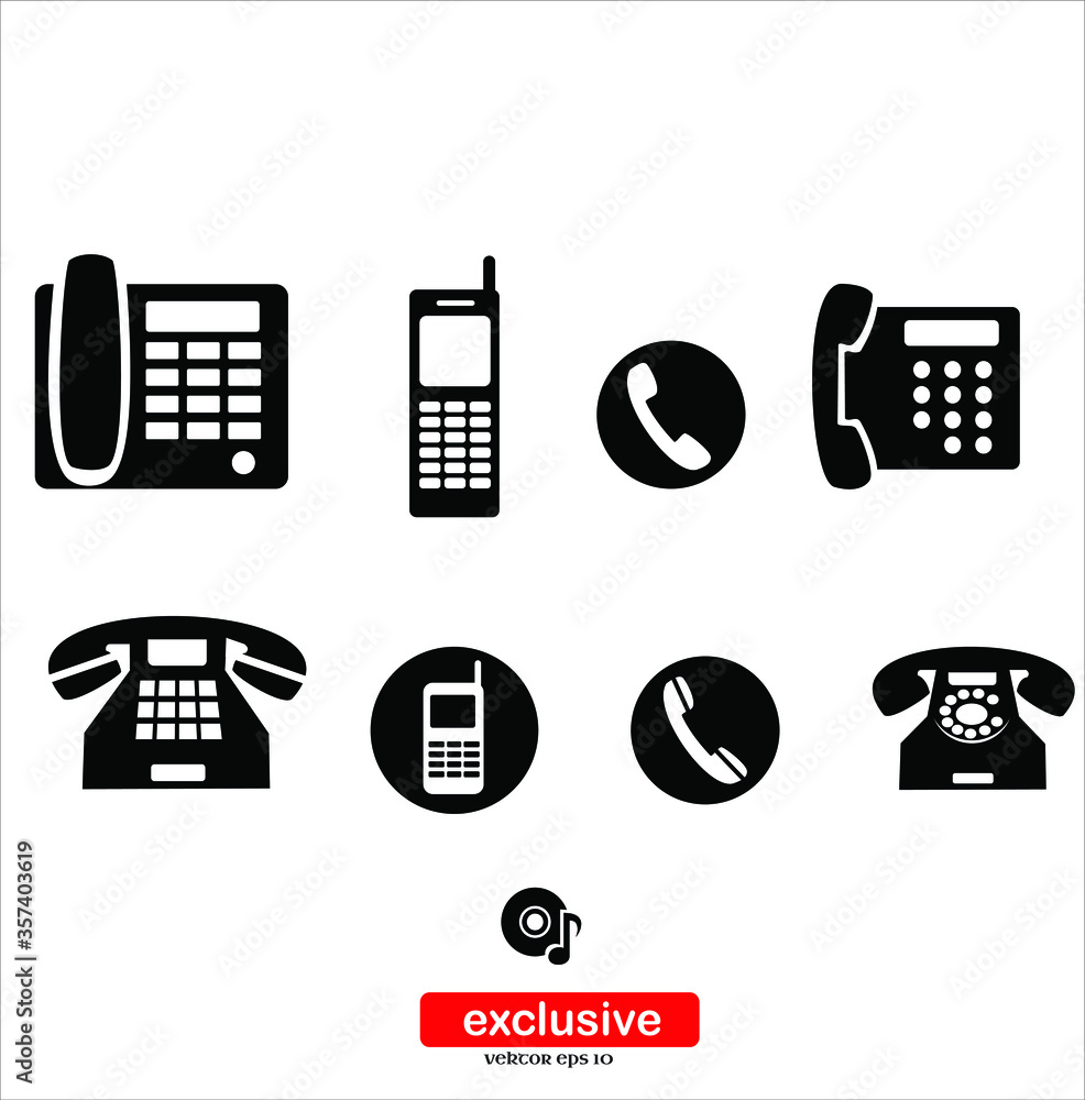 Phone Icon.Flat design style vector illustration for graphic and web design. Phone Icon.Flat design style vector illustration for graphic and web design.