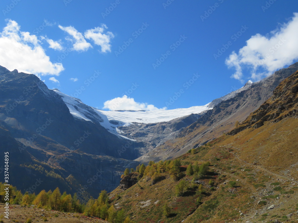 high mountain landscape in Switzerland