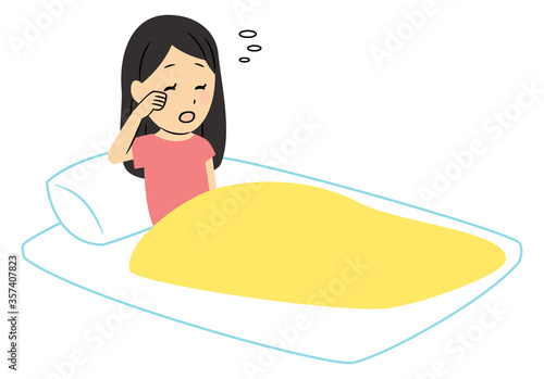 illustration of people in the morning