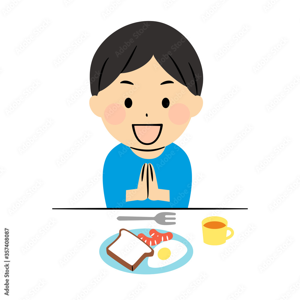 illustration of people having a breakfast illustration of people having a breakfast