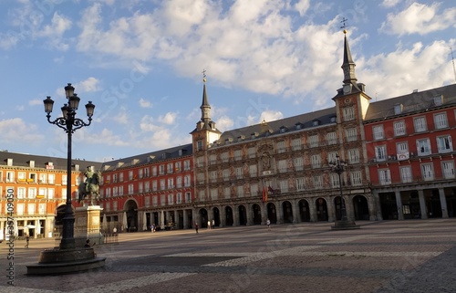Plaza Mayor de Madrid durante la cuarentena del COVID-19