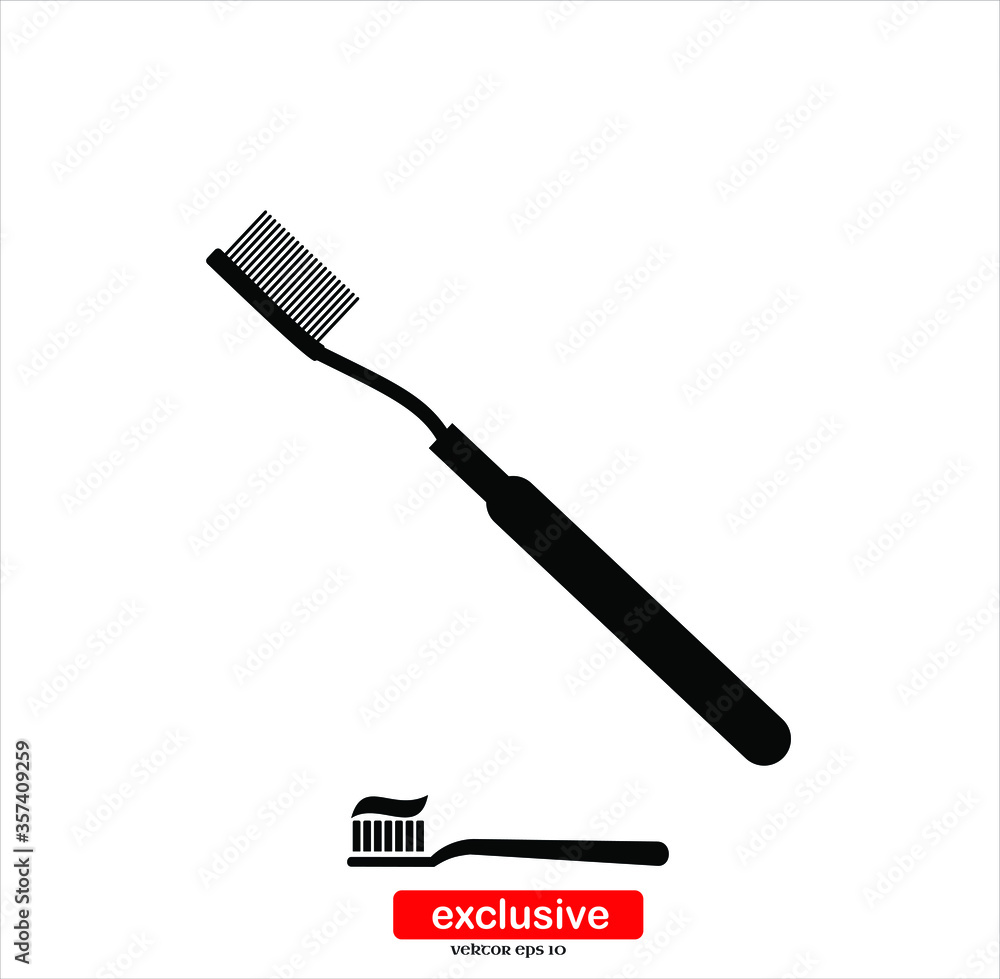 Tooth Brush Icon.Flat design style vector illustration for graphic and web design. Tooth Brush Icon.Flat design style vector illustration for graphic and web design.