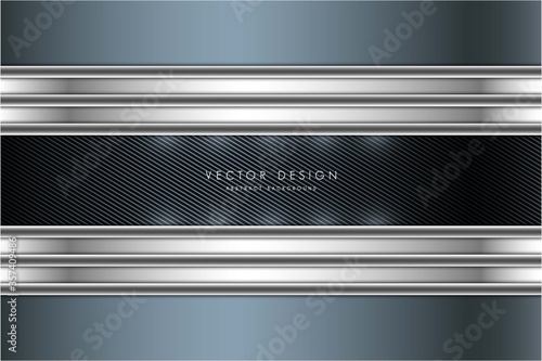    Technology background metal of blue with dark space vector illustration