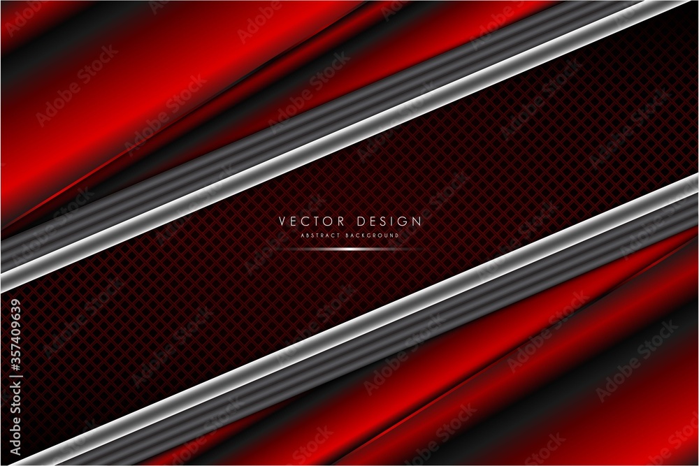 Metallic of red with dark space technology background vector illustration. Metallic of red with dark space technology background vector illustration.