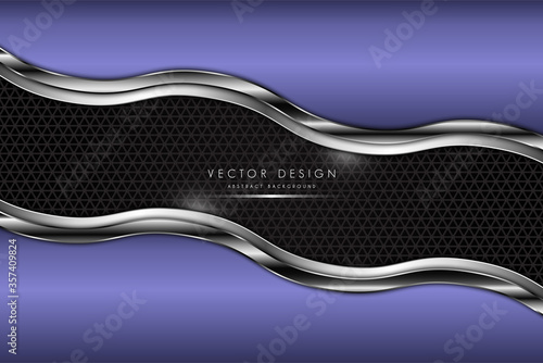      Metal background luxury of purple with dark space modern design vector illustration
