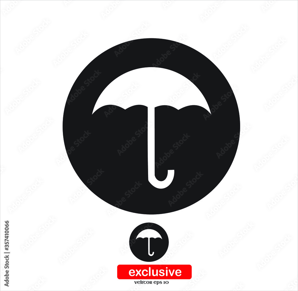 Umbrella Icon.Flat design style vector illustration for graphic and web design. Umbrella Icon.Flat design style vector illustration for graphic and web design.