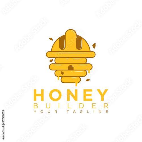 bee builder logo design