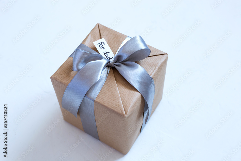 craft gift on a white background for father's day, for dad craft gift on a white background for father's day, for dad