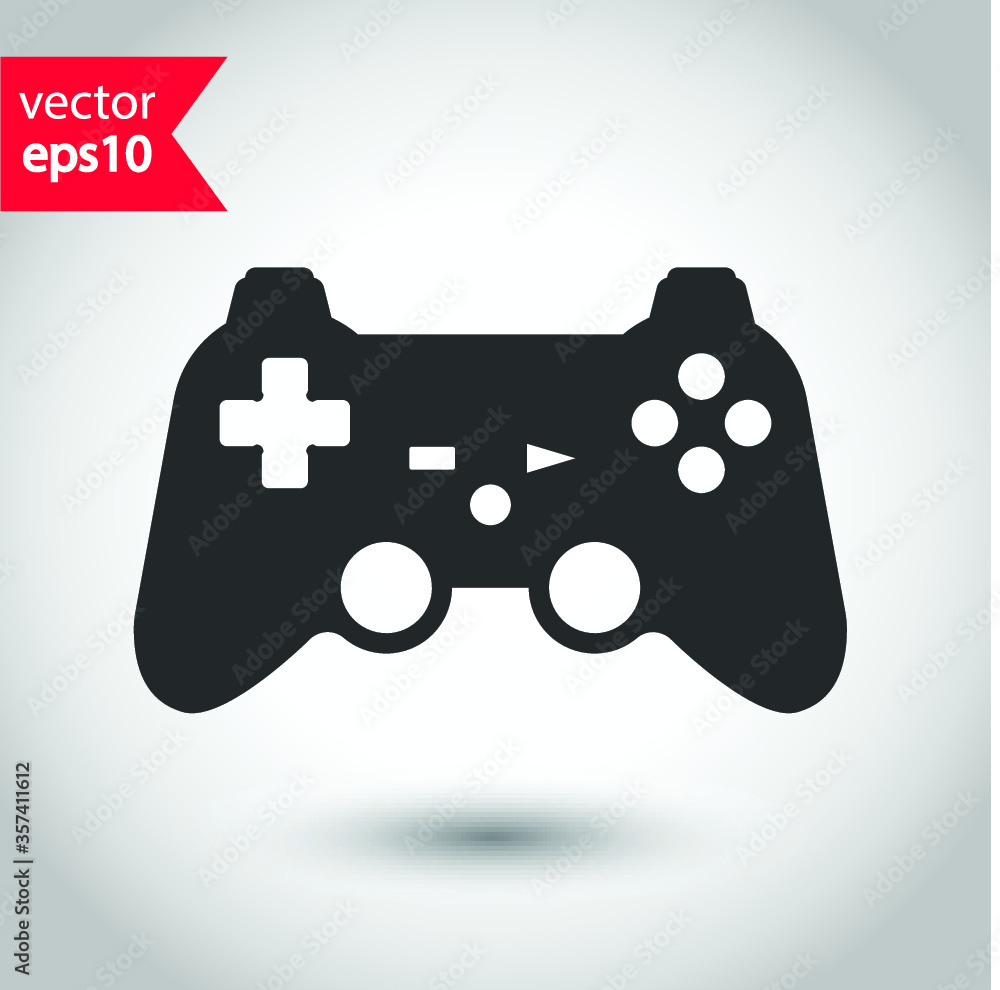 Game pad vector icon. Joystick flat sign design. Joystick icon. EPS 10 flat symbol pictogram Game pad vector icon. Joystick flat sign design. Joystick icon. EPS 10 flat symbol pictogram