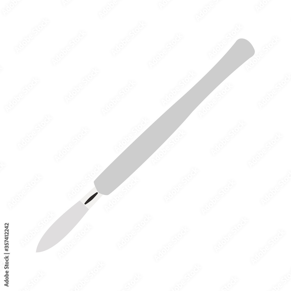 Medical scalpel flat icon. Vector isolated illustration of a Scalpel. You can use the scalpel illustration in any projects: prototype, print templates, promotional materials, info-graphics, web apps. Medical scalpel flat icon. Vector isolated illustration of a Scalpel. You can use the scalpel illustration in any projects: prototype, print templates, promotional materials, info-graphics, web apps.
