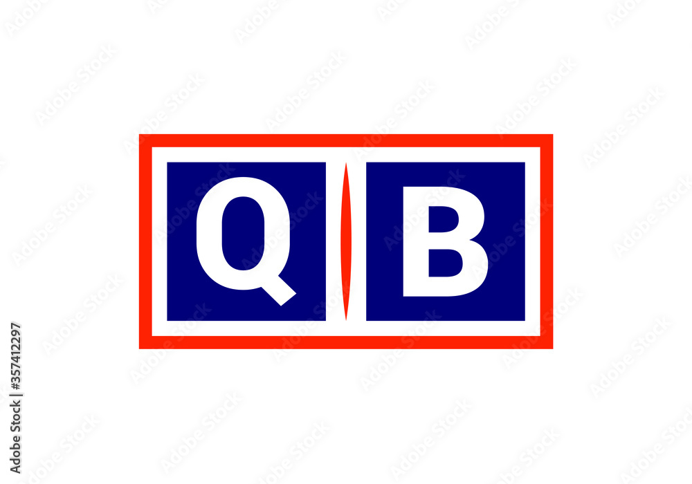 Initial Monogram Letter Q B Logo Design Vector Template. Q B Letter Logo Design Initial Monogram Letter Q B Logo Design Vector Template. Q B Letter Logo Design