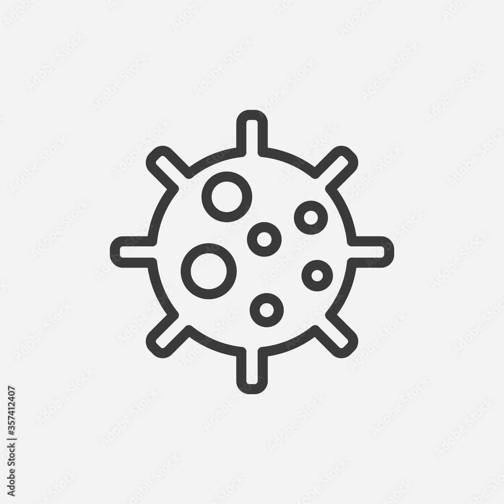 Corona Virus Icon Vector Illustration Corona Virus Icon Vector Illustration