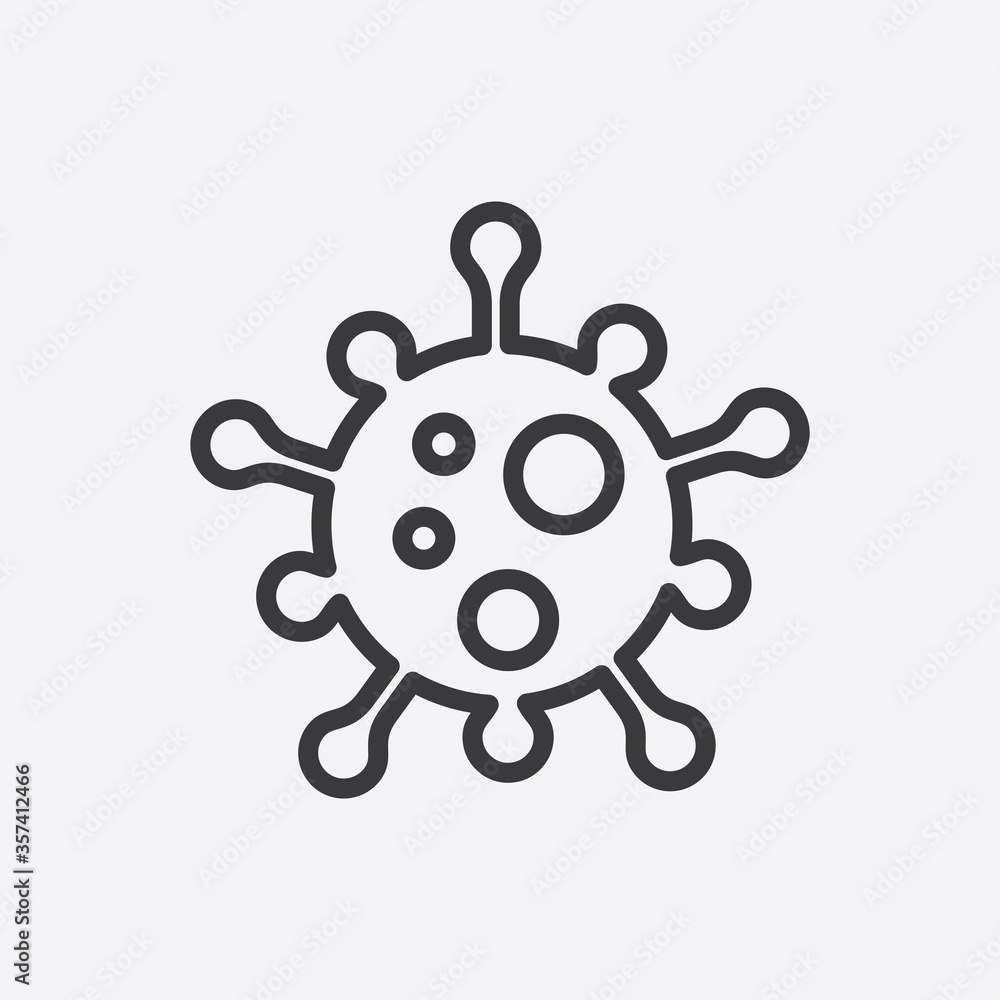 Obraz premium Corona Virus Icon Vector Illustration