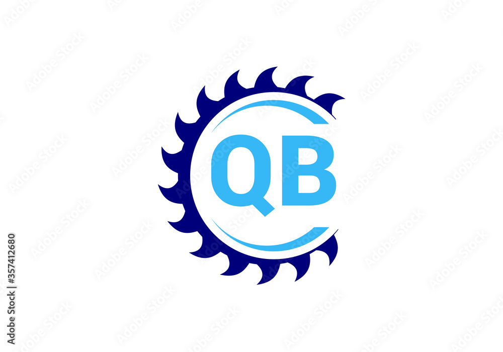 Initial Monogram Letter Q B Logo Design Vector Template. Q B Letter Logo Design Initial Monogram Letter Q B Logo Design Vector Template. Q B Letter Logo Design