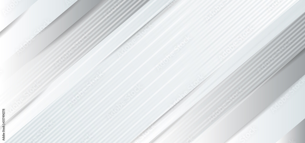 Obraz premium White grey abstract background paper shine and layer element.