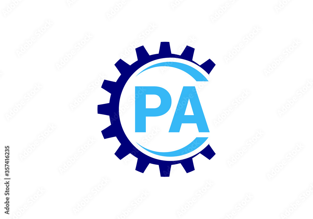 Initial Monogram Letter P A Logo Design Vector Template. P A Letter Logo Design Initial Monogram Letter P A Logo Design Vector Template. P A Letter Logo Design