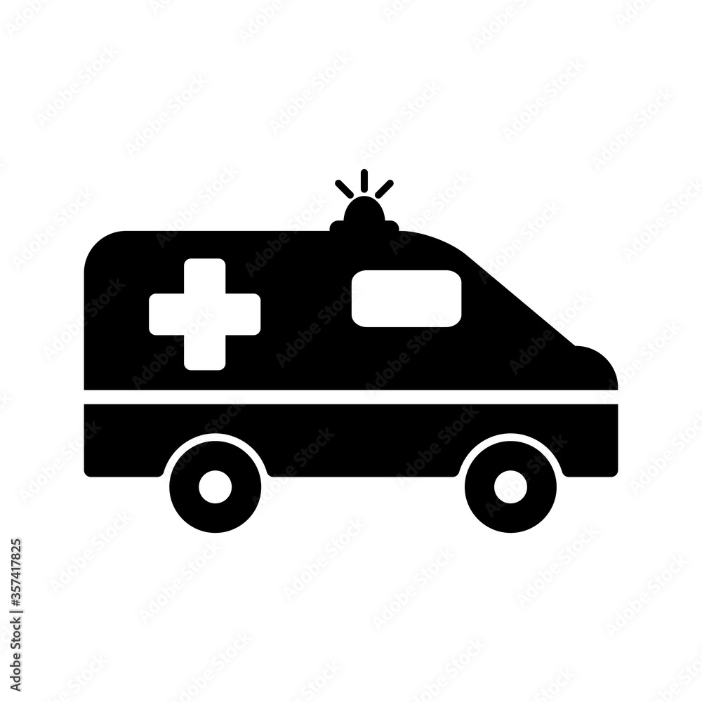 Ambulance Medical Icon Vector Illustration Ambulance Medical Icon Vector Illustration