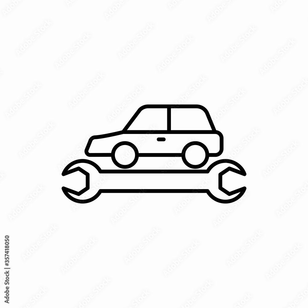 Outline car service icon.Car service vector illustration. Symbol for web and mobile