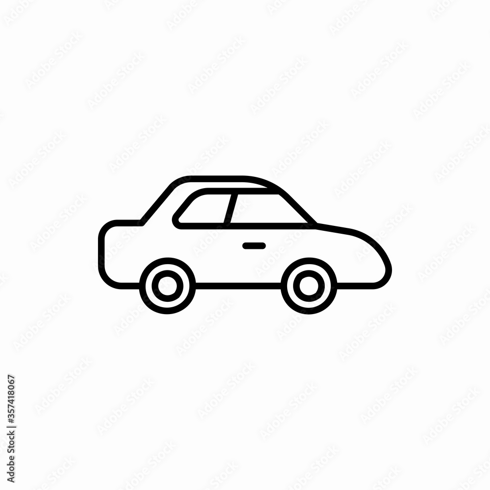 Outline car icon.Car vector illustration. Symbol for web and mobile