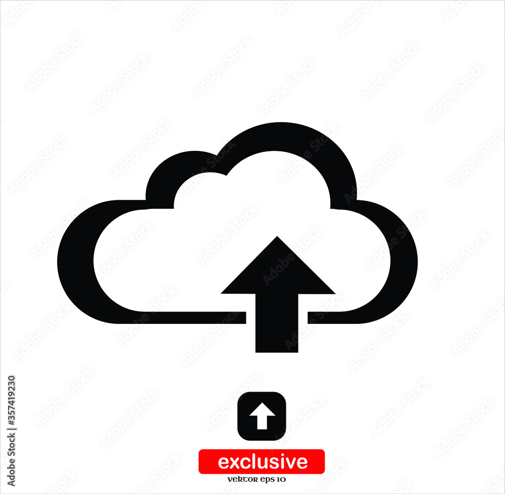 Upload vector icon.Flat design style vector illustration for graphic and web design. Upload vector icon.Flat design style vector illustration for graphic and web design.