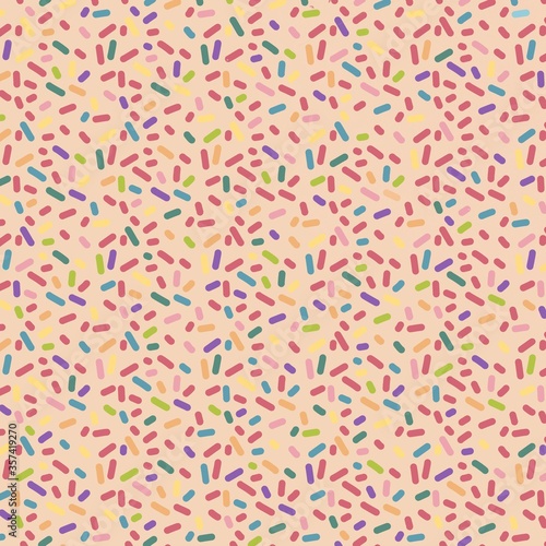 Colorful sprinkles pattern illustration for celebrations.