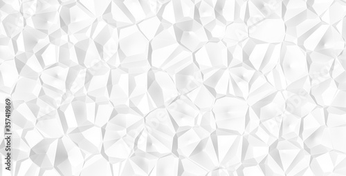 Abstract grey hi-tech polygonal corporate background. stripes minimal light design 3d illustration