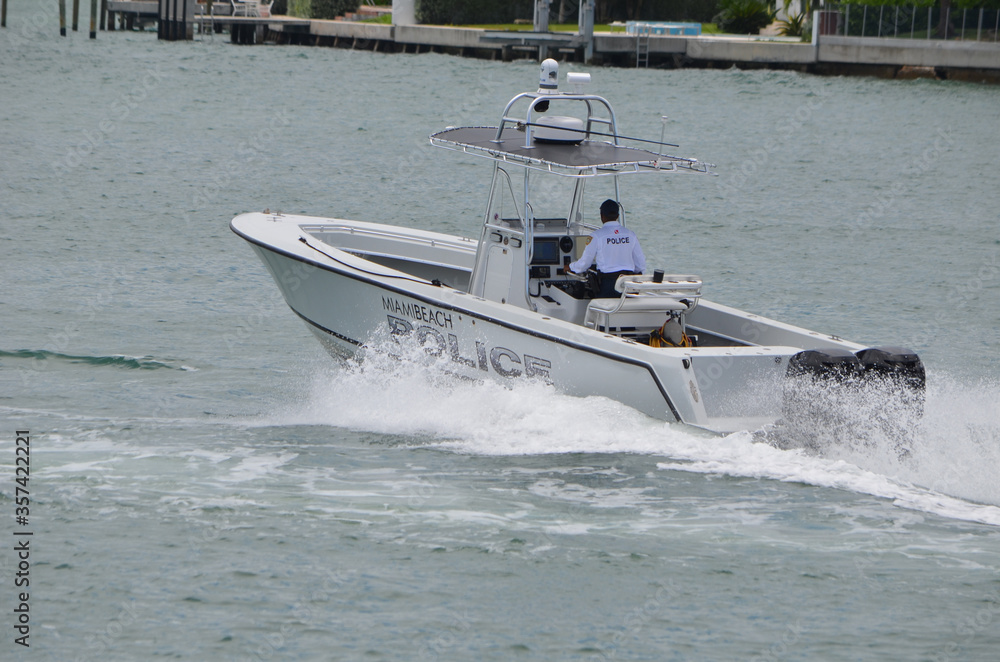 Fototapeta premium Police Patrol Boat