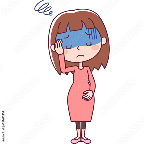 顔色が悪い妊婦