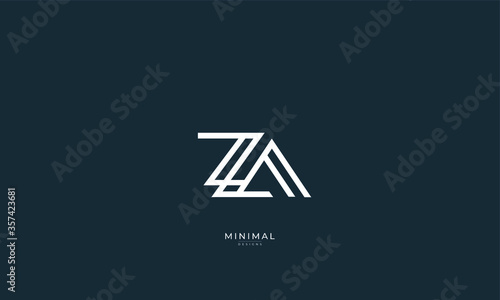 Alphabet letter icon logo ZA Free Download Alphabet letter icon logo ZA - GFXLoad