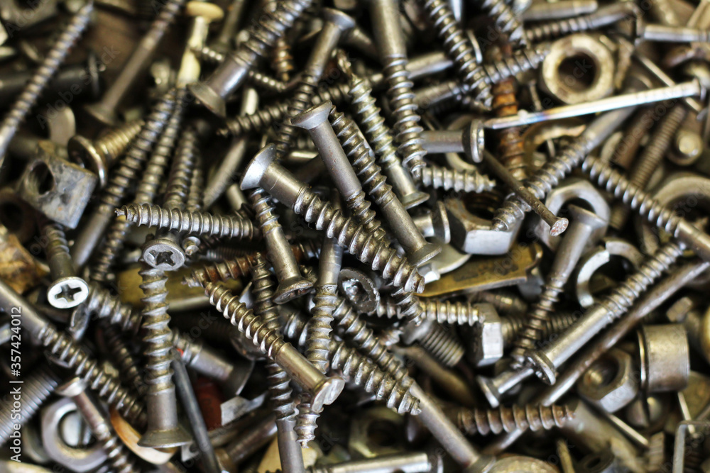 assortment of bolts and screws background assortment of bolts and screws background