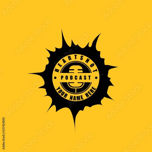Cool and professional podcast logos