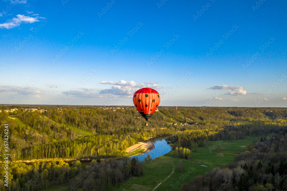 Fototapeta premium hot air balloon in the sky