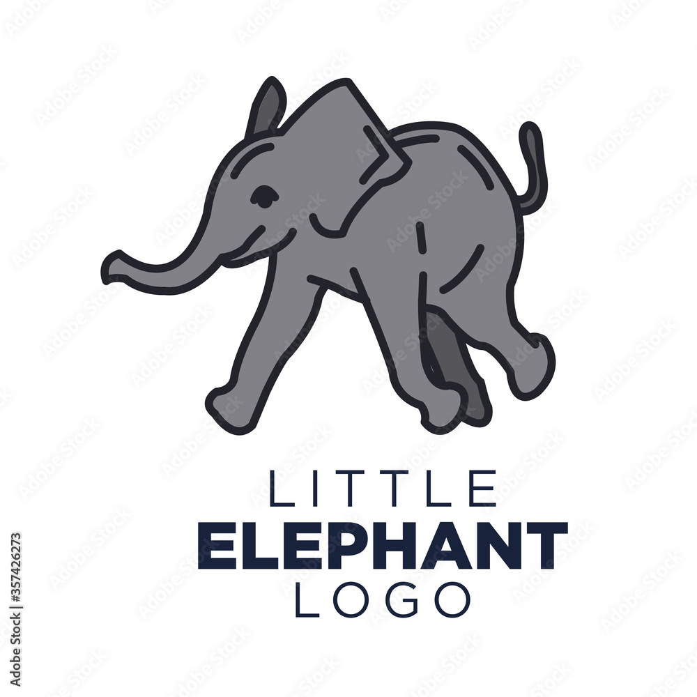 simple and modern Elephant logo or icon sign versatile for every needed
company or business
