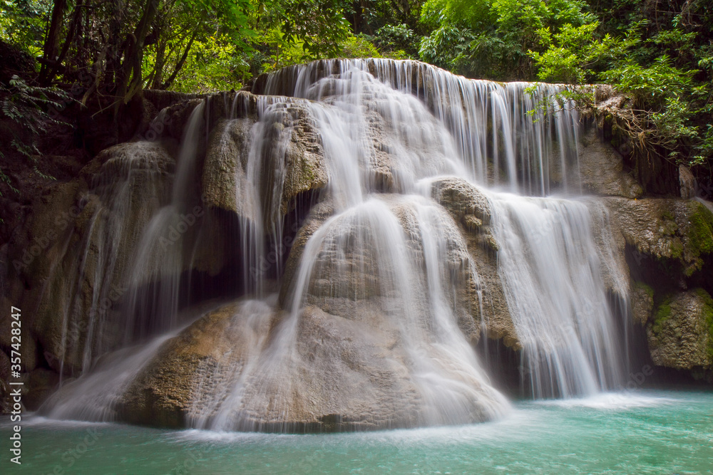 Huay Mae Kamin Waterfall in Thailand