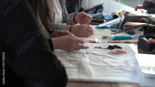 Craft education course for adults,female students in  education.Content for news purposes