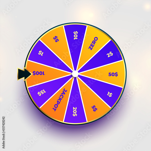 roulette fortune spin wheel of luck design