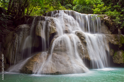 Huay Mae Kamin Waterfall in Thailand