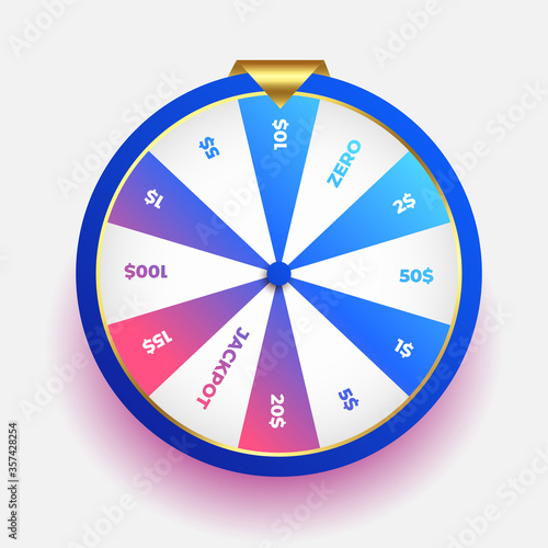 lottery luck wheel of fortune design background