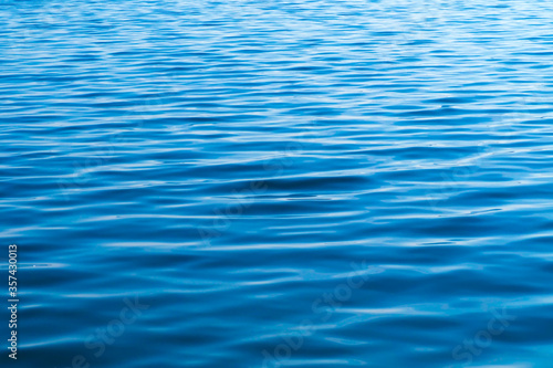 Expanse of water, surface, waves, natural blue background