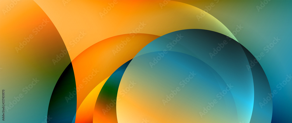 Circle modern geometric abstract background with liquid gradients Circle modern geometric abstract background with liquid gradients