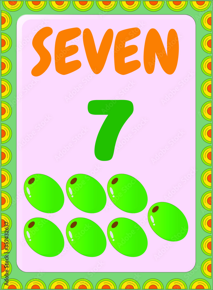 Preschool and toddler math counting fruit image design Preschool and toddler math counting fruit image design
