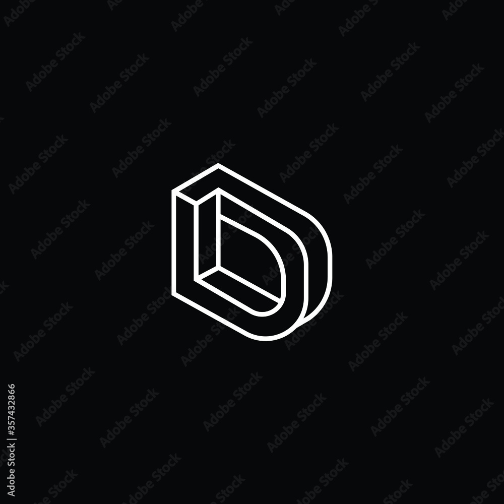 Professional Innovative 3D Initial D logo and DD logo. Letter D DD Minimal elegant Monogram. Premium Business Artistic Alphabet symbol and sign Professional Innovative 3D Initial D logo and DD logo. Letter D DD Minimal elegant Monogram. Premium Business Artistic Alphabet symbol and sign