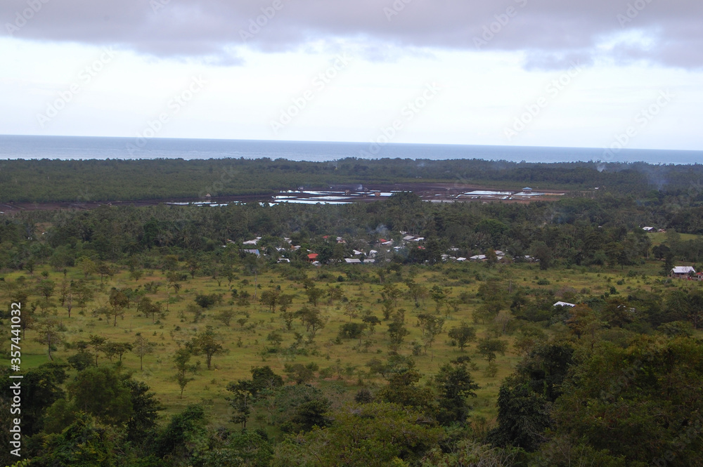 Overview of Palawan in Puerto Princesa, Palawan, Philippines Stock