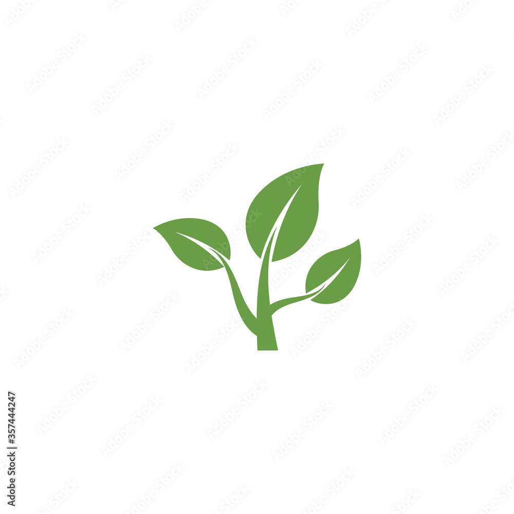 Naklejka premium Leaf Logo Template vector symbol