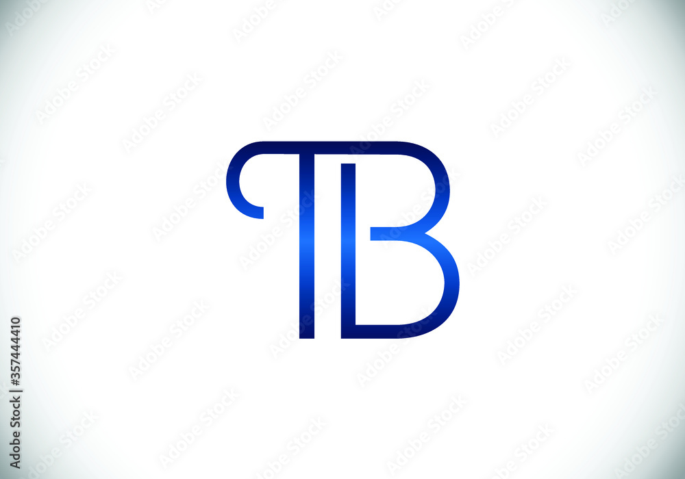 Initial Monogram Letter T B Logo Design Vector Template. T B Letter Logo Design Initial Monogram Letter T B Logo Design Vector Template. T B Letter Logo Design